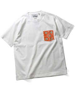 7.4oz PEACE FLOWER ポケットTEE