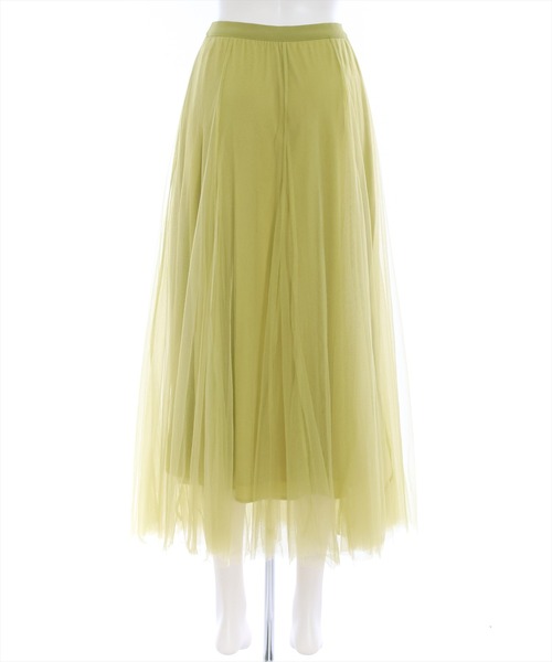 clear(クリア)の「×チュールフレアスカート(スカート・レディース・グリーン系その他/アイボリー/シルバー/イエロー・F)」の8枚目の写真
