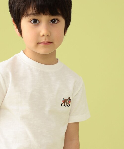 BEAMS mini（ビームスミニ）の「BEAMS mini / アニマル ヒップ Tシャツ (90～150cm)（Tシャツ/カットソー・キッズ・ブルー系その他3/オフホワイト/オレンジ系その他3・90/100/110/120/130/140/150）」の4枚目の写真