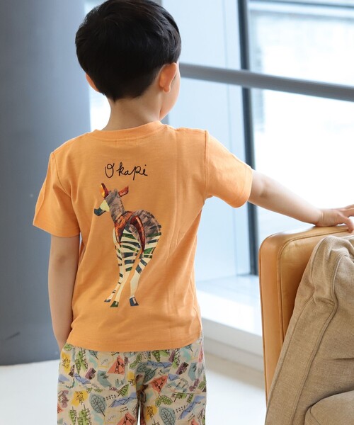 BEAMS mini（ビームスミニ）の「BEAMS mini / アニマル ヒップ Tシャツ (90～150cm)（Tシャツ/カットソー・キッズ・ブルー系その他3/オフホワイト/オレンジ系その他3・90/100/110/120/130/140/150）」の12枚目の写真