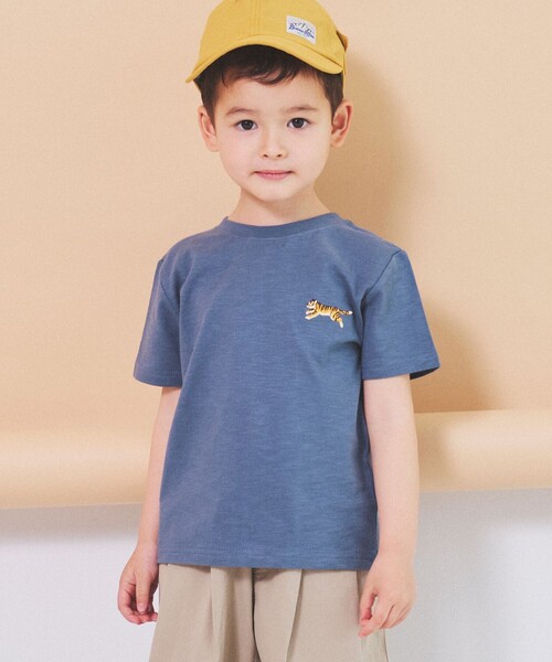 BEAMS mini（ビームスミニ）の「BEAMS mini / アニマル ヒップ Tシャツ (90～150cm)（Tシャツ/カットソー・キッズ・ブルー系その他3/オフホワイト/オレンジ系その他3・90/100/110/120/130/140/150）」の15枚目の写真