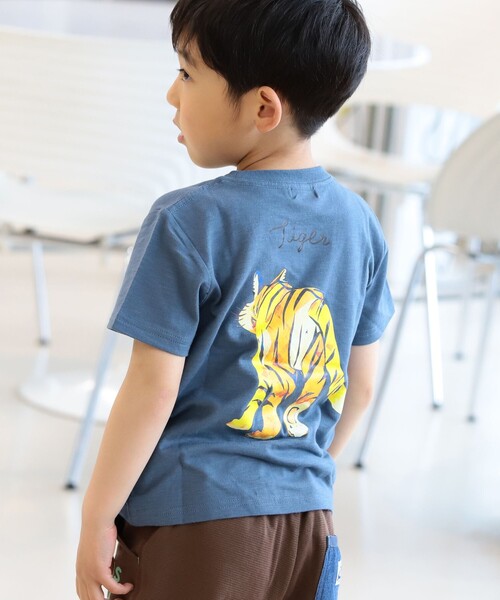 BEAMS mini（ビームスミニ）の「BEAMS mini / アニマル ヒップ Tシャツ (90～150cm)（Tシャツ/カットソー・キッズ・ブルー系その他3/オフホワイト/オレンジ系その他3・90/100/110/120/130/140/150）」の21枚目の写真