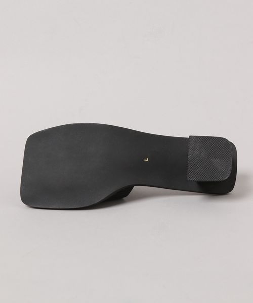 JEANASIS（ジーナシス）の「スクエアアシメニットサンダル/198263（サンダル・レディース・ブラック/オフホワイト/イエロー・MEDIUM/LARGE）」の17枚目の写真