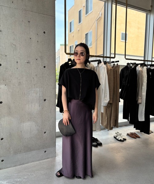 Chaos(カオス)/リベールサテンロングスカート（スカート