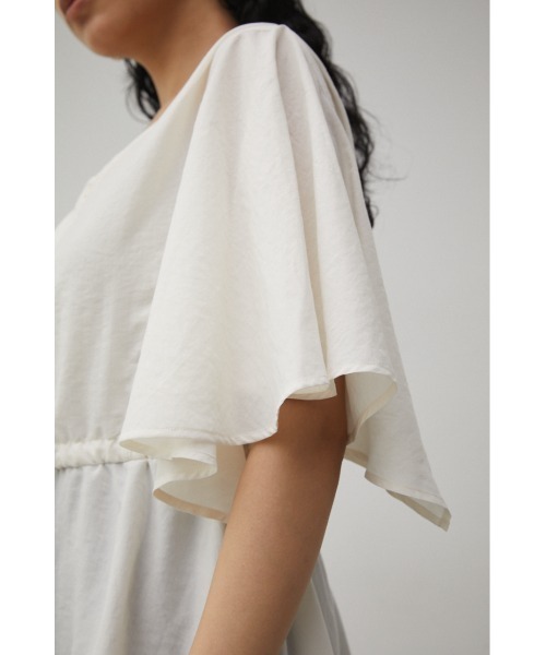 AZUL by moussy(アズールバイマウジー)の「FLARE SLEEVE PEPLUM BLOUSE/フレアスリーブペプラムブラウス(Tシャツ/カットソー・レディース・オレンジ/ホワイト/ブラック・MEDIUM/SMALL)」の11枚目の写真