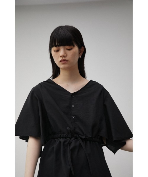 AZUL by moussy(アズールバイマウジー)の「FLARE SLEEVE PEPLUM BLOUSE/フレアスリーブペプラムブラウス(Tシャツ/カットソー・レディース・オレンジ/ホワイト/ブラック・MEDIUM/SMALL)」の13枚目の写真