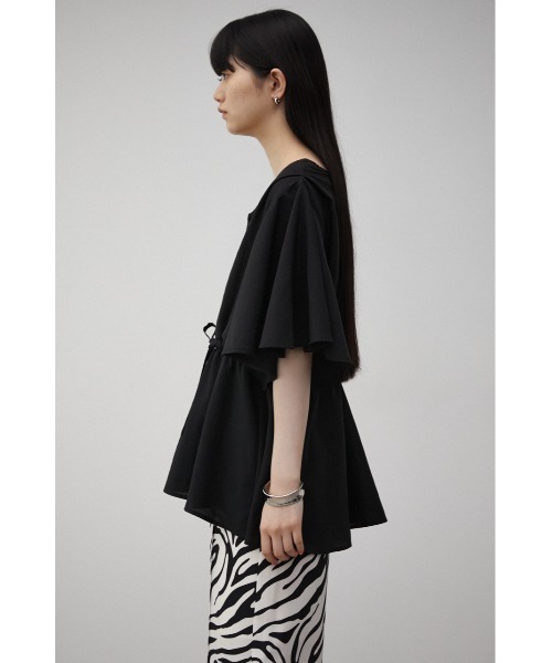 AZUL by moussy(アズールバイマウジー)の「FLARE SLEEVE PEPLUM BLOUSE/フレアスリーブペプラムブラウス(Tシャツ/カットソー・レディース・オレンジ/ホワイト/ブラック・MEDIUM/SMALL)」の17枚目の写真