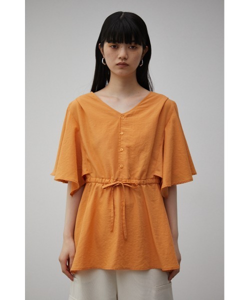 セール】FLARE SLEEVE PEPLUM BLOUSE/フレアスリーブペプラム
