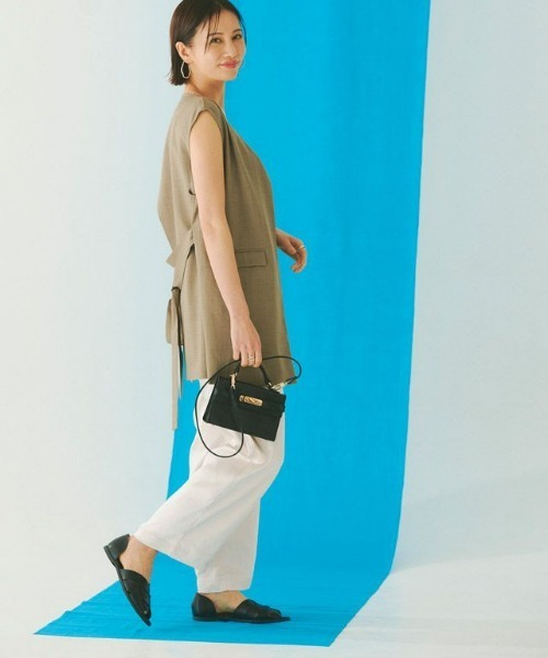 RASW（ラス）の「[RASW]リラクシーサテンカーゴパンツ（カーゴパンツ・レディース・ホワイト系その他/ブラック・M/L）」の8枚目の写真