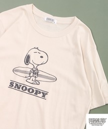 PEANUTS スヌーピー アロハ柄 Tシャツ 半袖