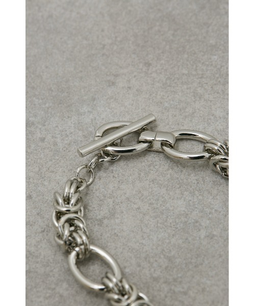 AZUL by moussy（アズールバイマウジー）の「MIXED CHAIN BRACELET/ミックスチェーンブレスレット（ブレスレット・レディース・シルバー/ゴールド系その他・FREE）」の3枚目の写真