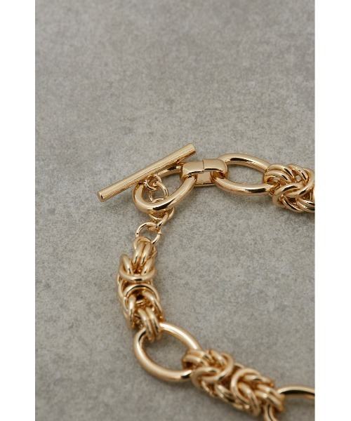 AZUL by moussy（アズールバイマウジー）の「MIXED CHAIN BRACELET/ミックスチェーンブレスレット（ブレスレット・レディース・シルバー/ゴールド系その他・FREE）」の8枚目の写真