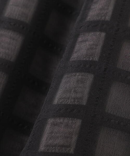 PROPORTION BODY DRESSING（プロポーションボディドレッシング）の「モノトーンシアーチェックフレアスカート / 1213220601（スカート・レディース・ブラック/ブラック系その他/ホワイト系その他・SMALL/MEDIUM）」の9枚目の写真