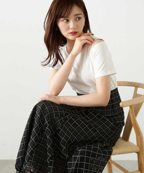 PROPORTION BODY DRESSING（プロポーションボディドレッシング）の「モノトーンシアーチェックフレアスカート / 1213220601（スカート・レディース・ブラック/ブラック系その他/ホワイト系その他・SMALL/MEDIUM）」の19枚目の写真