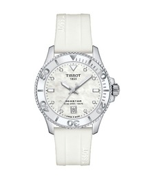 [ティソ] TISSOT シースター 1000 36MM マザー・オブ・パール文字盤 シリコンストラップ