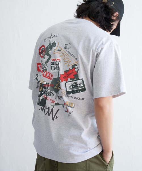 VISION STREET WEAR(ヴィジョンストリートウェア)の「VISION STREET WEAR ヴィジョンストリートウェア マルチスケーターフォトTシャツ(Tシャツ/カットソー・メンズ・チャコールグレー/ライトグレー/ホワイト・M/L)」の18枚目の写真
