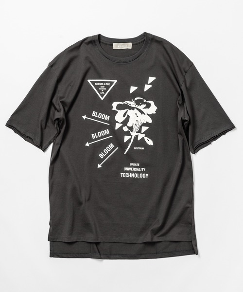 Wizzard(ウィザード)の「Wizzard ウィザード / GRAPHIC T-SHIRT "BLOOM" グラフィックTシャツ / W23AW-GC030(Tシャツ/カットソー・メンズ・チャコール/ターコイズブルー/ブラック/ホワイト・2/3)」の3枚目の写真