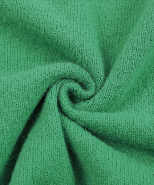 miette（ミエット）の「配色ｽﾃｯﾁｵｰﾊﾞｰｻｲｽﾞﾆｯﾄ（ニット/セーター・レディース・ピンク/グリーン/ブラック/アイボリー・FREE）」の14枚目の写真