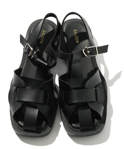 saloon（サルーン）の「SALOON(サルーン)/グルカサンダル（サンダル・レディース・ブラウン/ブラック/オフホワイト・MEDIUM/LARGE/SMALL）」の3枚目の写真