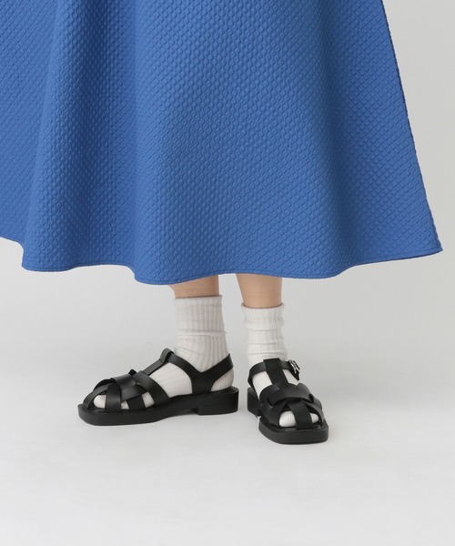 saloon（サルーン）の「SALOON(サルーン)/グルカサンダル（サンダル・レディース・ブラウン/ブラック/オフホワイト・MEDIUM/LARGE/SMALL）」の8枚目の写真