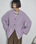 THE YOn(ザヨン)の2WAYモヘアライクミックスシャギーニットカーディガン
