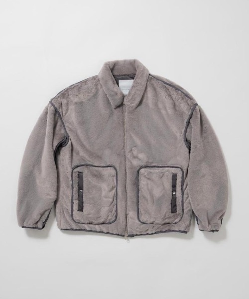 Enharmonic TAVERN（エンハーモニックタヴァーン）の「Fur blouson（ブルゾン・メンズ・ベージュ/グレー・44/46/48）」の2枚目の写真