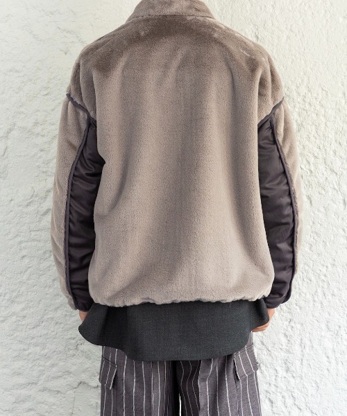 Enharmonic TAVERN（エンハーモニックタヴァーン）の「Fur blouson（ブルゾン・メンズ・ベージュ/グレー・44/46/48）」の5枚目の写真