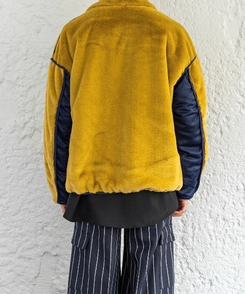 Enharmonic TAVERN（エンハーモニックタヴァーン）の「Fur blouson（ブルゾン・メンズ・ベージュ/グレー・44/46/48）」の13枚目の写真