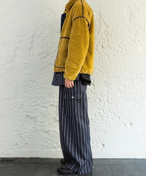 Enharmonic TAVERN（エンハーモニックタヴァーン）の「Fur blouson（ブルゾン・メンズ・ベージュ/グレー・44/46/48）」の17枚目の写真