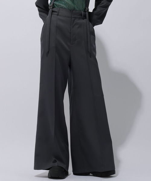 HARE（ハレ）の「2WAYベルトツキジャケット＊ワイドフレアパンツ SETUP