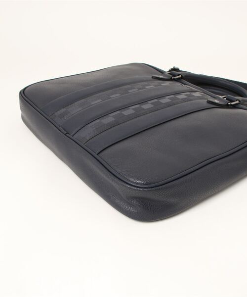 Ted Baker（テッドベーカー）の「WAYMON ハウスチェック PU　ドキュメントバッグ（ビジネスバッグ・メンズ・ネイビー・O/S）」の2枚目の写真