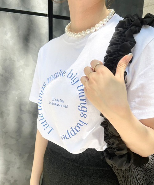 flower（フラワー）の「ドロップショートネックレス（ネックレス・レディース・ホワイト・FREE）」の21枚目の写真