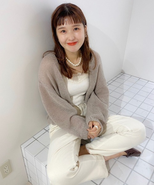 flower（フラワー）の「ドロップショートネックレス（ネックレス・レディース・ホワイト・FREE）」の18枚目の写真