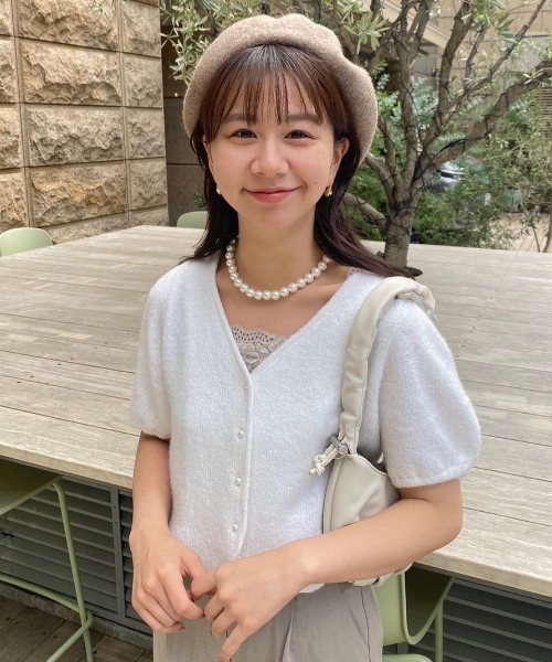 flower（フラワー）の「ドロップショートネックレス（ネックレス・レディース・ホワイト・FREE）」の16枚目の写真