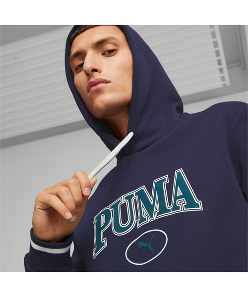 PUMA（プーマ）の「PUMA プーマ メンズ PUMA SQUAD フーディー（スウェット・メンズ・ネイビー/レッド/ライトグレー・XX-LARGE/LARGE/SMALL/MEDIUM/X-LARGE）」の4枚目の写真