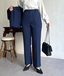 スリムラインひざ下ストレートパンツ