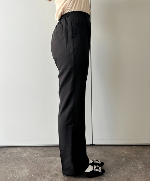 prose verse（プロズヴェール）の「スリムラインひざ下ストレートパンツ（スラックス・レディース・ブラック/グレイッシュベージュ/ネイビー・MEDIUM/LARGE/MP/LP）」の19枚目の写真