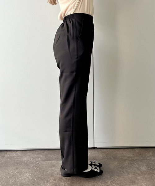 prose verse（プロズヴェール）の「スリムラインひざ下ストレートパンツ（スラックス・レディース・ブラック/グレイッシュベージュ/ネイビー・MEDIUM/LARGE/MP/LP）」の21枚目の写真