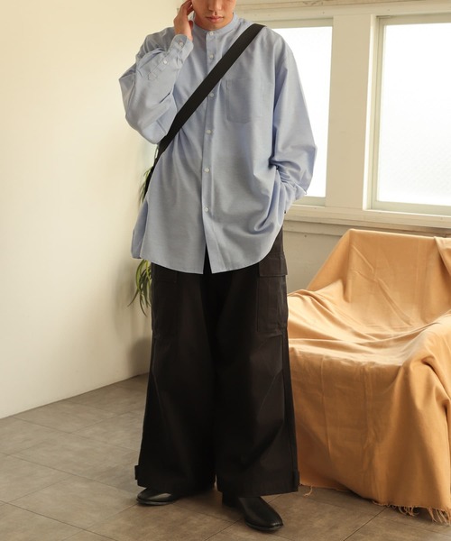 SENSE OF PLACE by URBAN RESEARCH（センスオブプレイスバイアーバンリサーチ）の「ウォッシュドカーゴワイドパンツ（その他パンツ・メンズ・ブラック/オリーブ・MEDIUM/LARGE）」の11枚目の写真