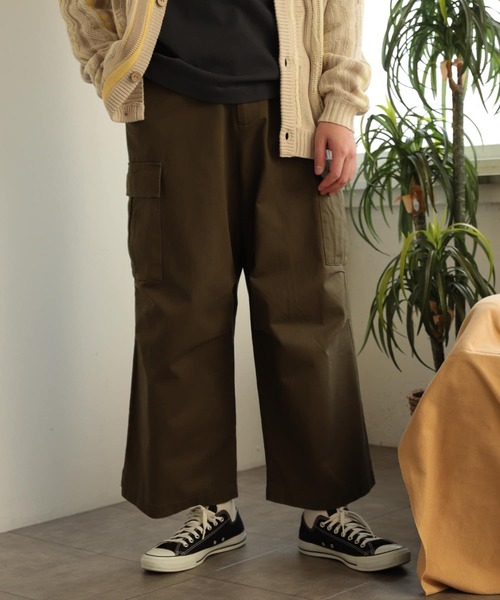 SENSE OF PLACE by URBAN RESEARCH（センスオブプレイスバイアーバンリサーチ）の「ウォッシュドカーゴワイドパンツ（その他パンツ・メンズ・ブラック/オリーブ・MEDIUM/LARGE）」の20枚目の写真
