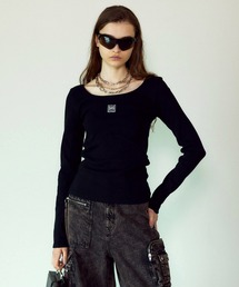 PRANK PROJECT | ディープUネックリブトップ / Deep U Neck Rib Top(Tシャツ/カットソー)