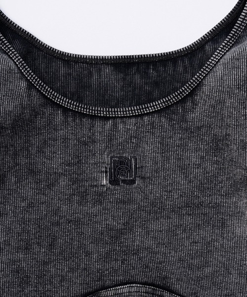 トップス PRANK PROJECT Deep U Neck Rib Top BLACK PRANK PROJECT（プランクプロジェクト）の「ディープUネックリブ