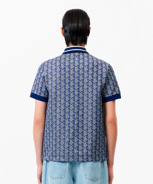 期間限定価格】LACOSTE ラコステ モノグラムジャカードポロシャツ