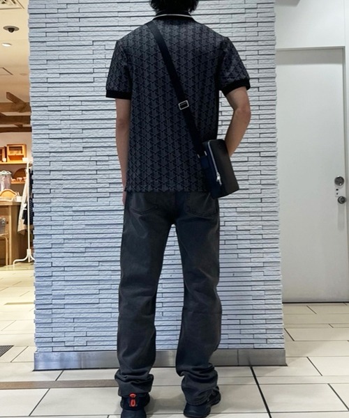 モノグラムジャカード半袖ポロシャツ（ポロシャツ）｜LACOSTE