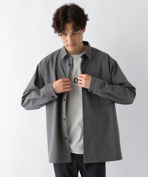 GLOBAL WORK(グローバルワーク)の「アーバンシャツ/198199(シャツ/ブラウス・メンズ・グレー系その他6/ホワイト系その他2/グレー系その他7/ダークブルー/ブラック・LARGE/SMALL/MEDIUM)」の5枚目の写真
