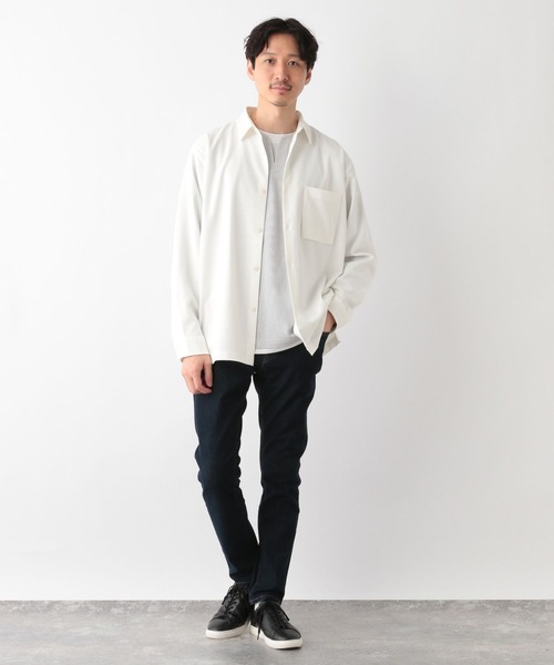 GLOBAL WORK(グローバルワーク)の「アーバンシャツ/198199(シャツ/ブラウス・メンズ・グレー系その他6/ホワイト系その他2/グレー系その他7/ダークブルー/ブラック・LARGE/SMALL/MEDIUM)」の6枚目の写真