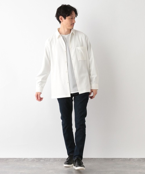 GLOBAL WORK(グローバルワーク)の「アーバンシャツ/198199(シャツ/ブラウス・メンズ・グレー系その他6/ホワイト系その他2/グレー系その他7/ダークブルー/ブラック・LARGE/SMALL/MEDIUM)」の7枚目の写真
