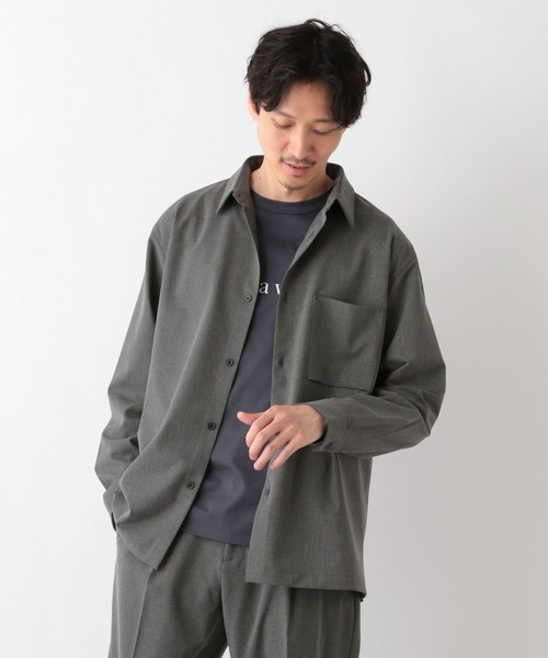 GLOBAL WORK(グローバルワーク)の「アーバンシャツ/198199(シャツ/ブラウス・メンズ・グレー系その他6/ホワイト系その他2/グレー系その他7/ダークブルー/ブラック・LARGE/SMALL/MEDIUM)」の21枚目の写真