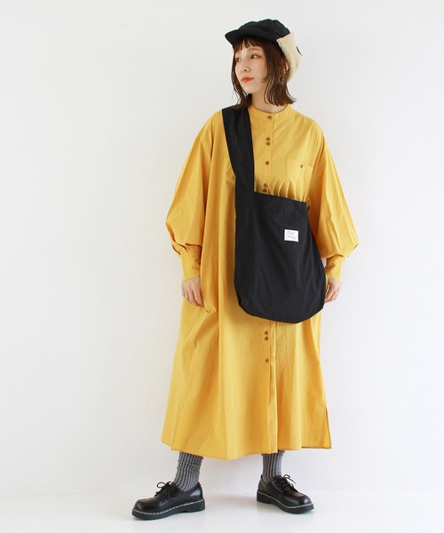 Crisp（クリスプ）の「プレイフルロングシャツワンピース（ワンピース・レディース・ベージュ/マスタード/ホワイト・FREE）」の11枚目の写真