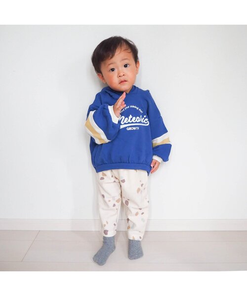 apres les cours(アプレレクール)の「アニマルカレッジパーカー(パーカー・キッズ・ブルー/グレー・80/120/100/130/110/90)」の3枚目の写真